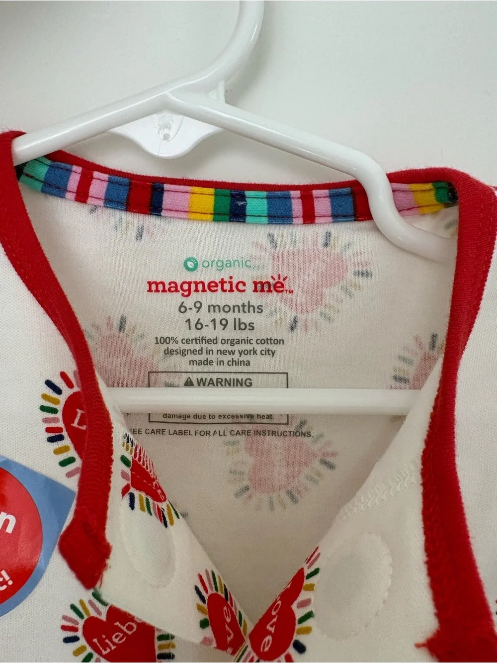 Magnetic Me Love Language One-Piece with Heart Motif